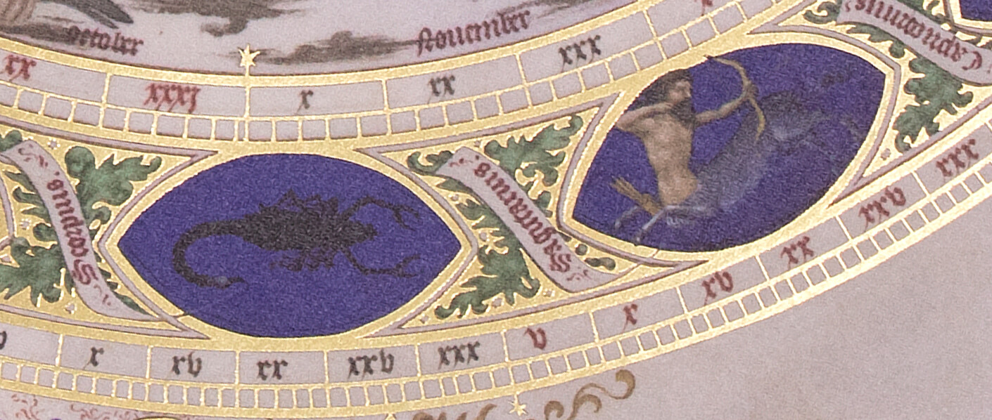 Illuminated medieval manuscript